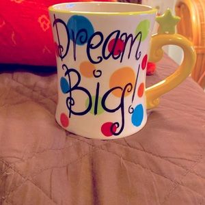 EUC Mug For GRADUATION!  “Dream Big”with star & PRIMARY COLOR dots. Whimsical
